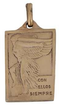 1930 Uruguay Triple World Cup Championship Commemorative Gold Medal (Letter of Provenance)